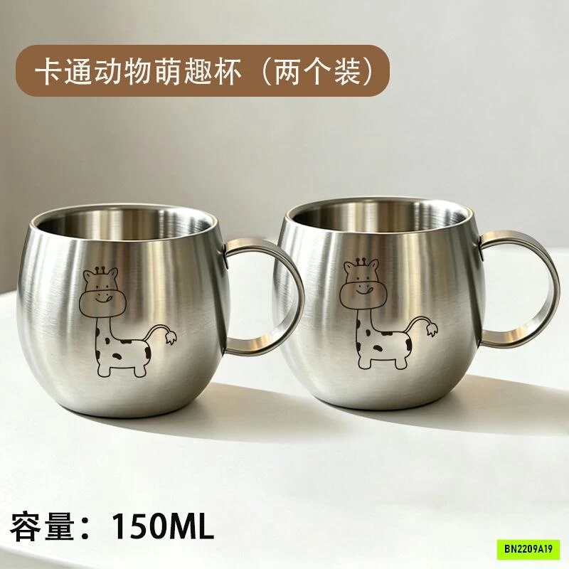 SÉT 2 CỐC INOX CHO BÉ