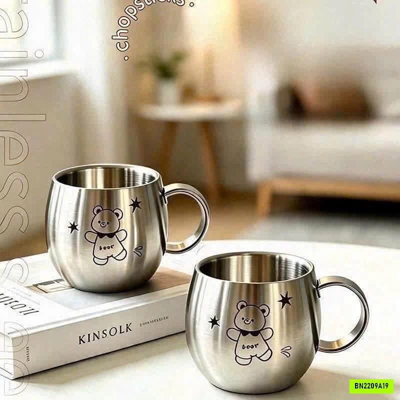 SÉT 2 CỐC INOX CHO BÉ