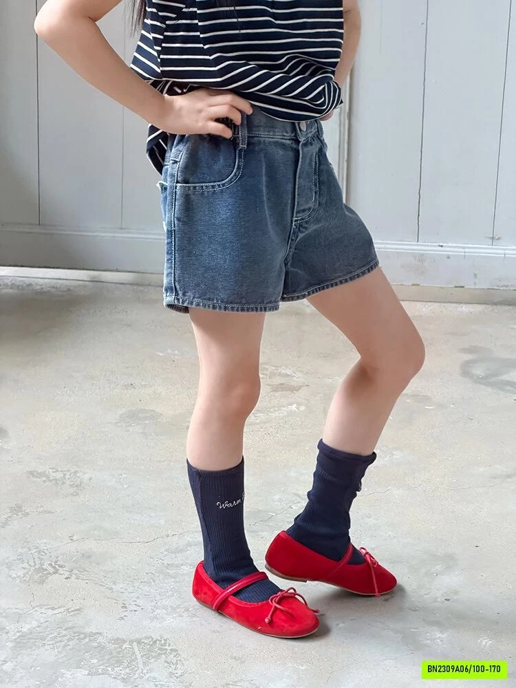 SHORT JEANS TÚI TRÁI TYM 26C204 AMBB
