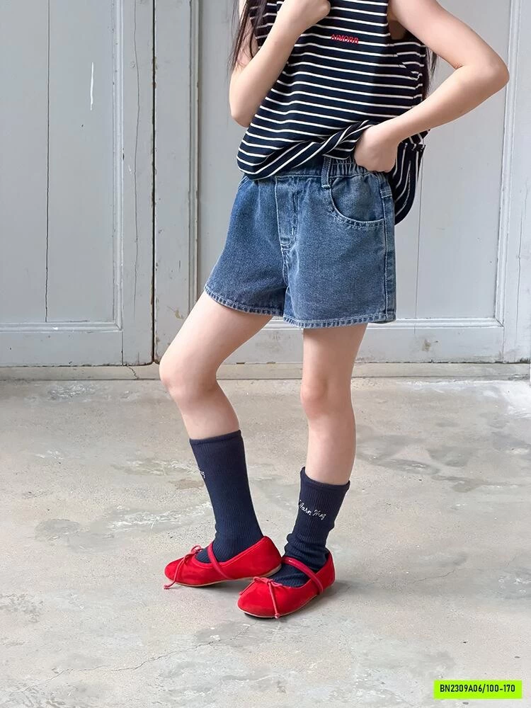 SHORT JEANS TÚI TRÁI TYM 26C204 AMBB