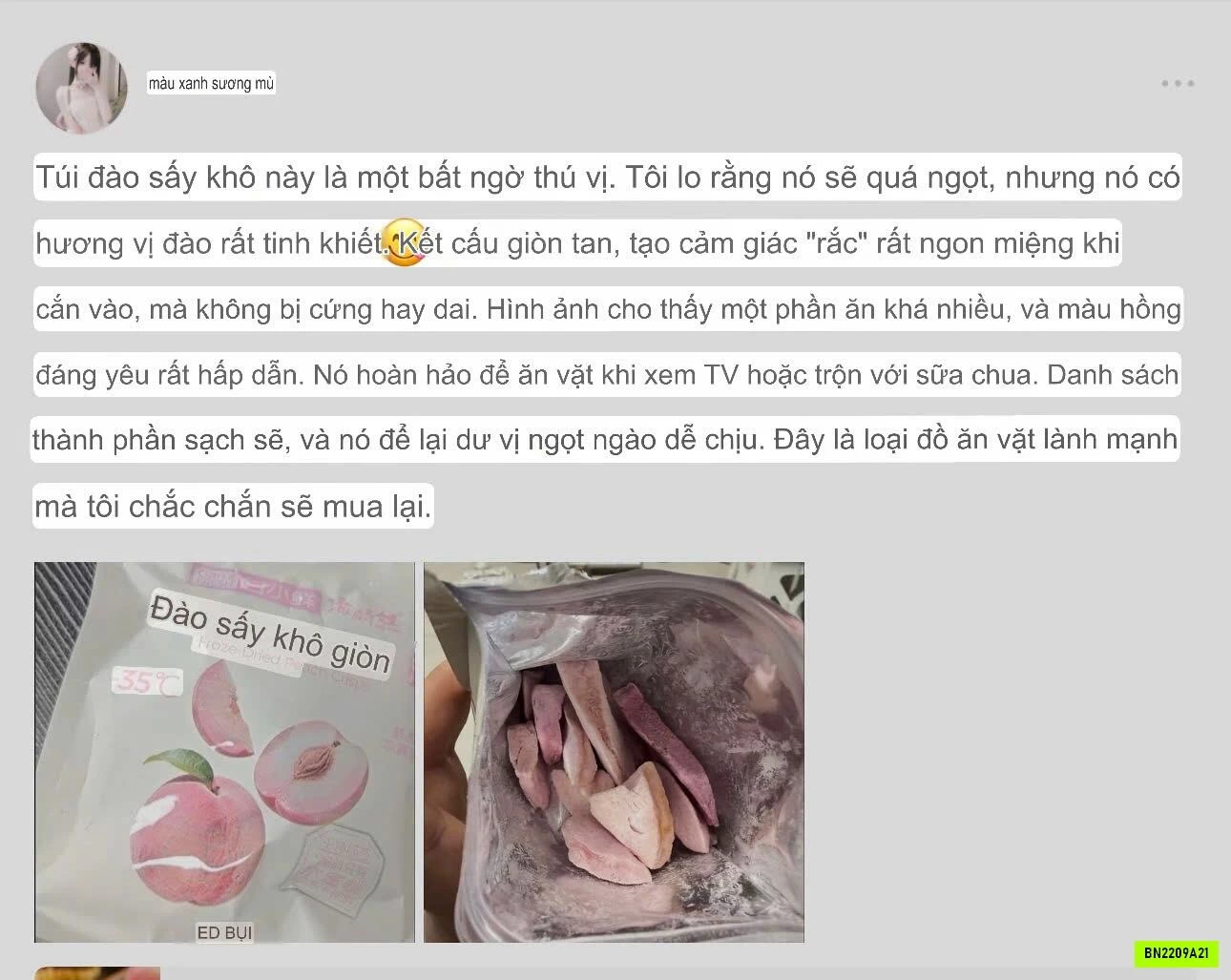 SÉT 3 TÚI ĐÀO MẬT ĐÔNG KHÔ FD
