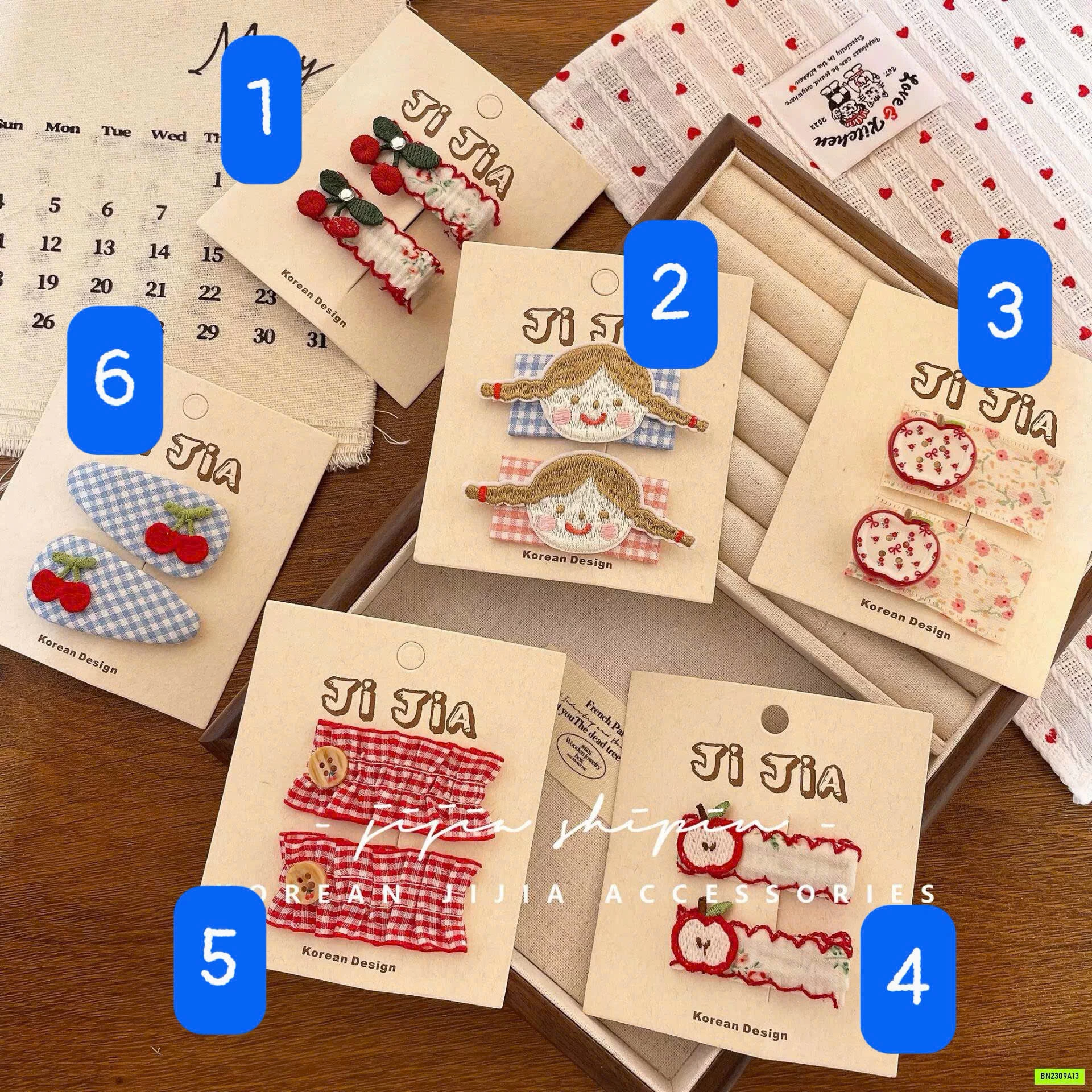 BÌA 2 KẸP TÓC HÀN QUỐC DỄ THƯƠNG