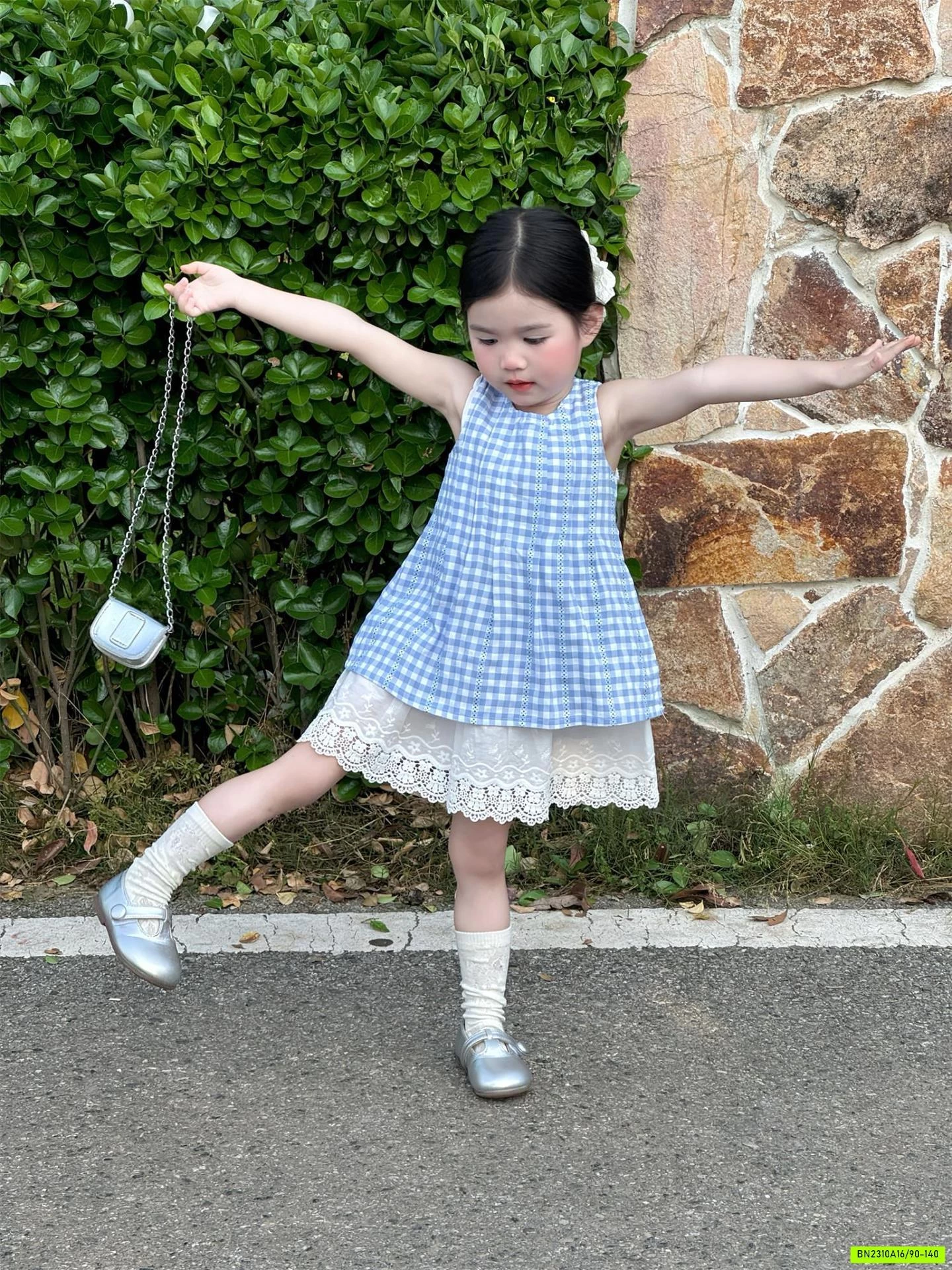 ĐẦM CARO PHỐI REN GIẢ 2 LỚP