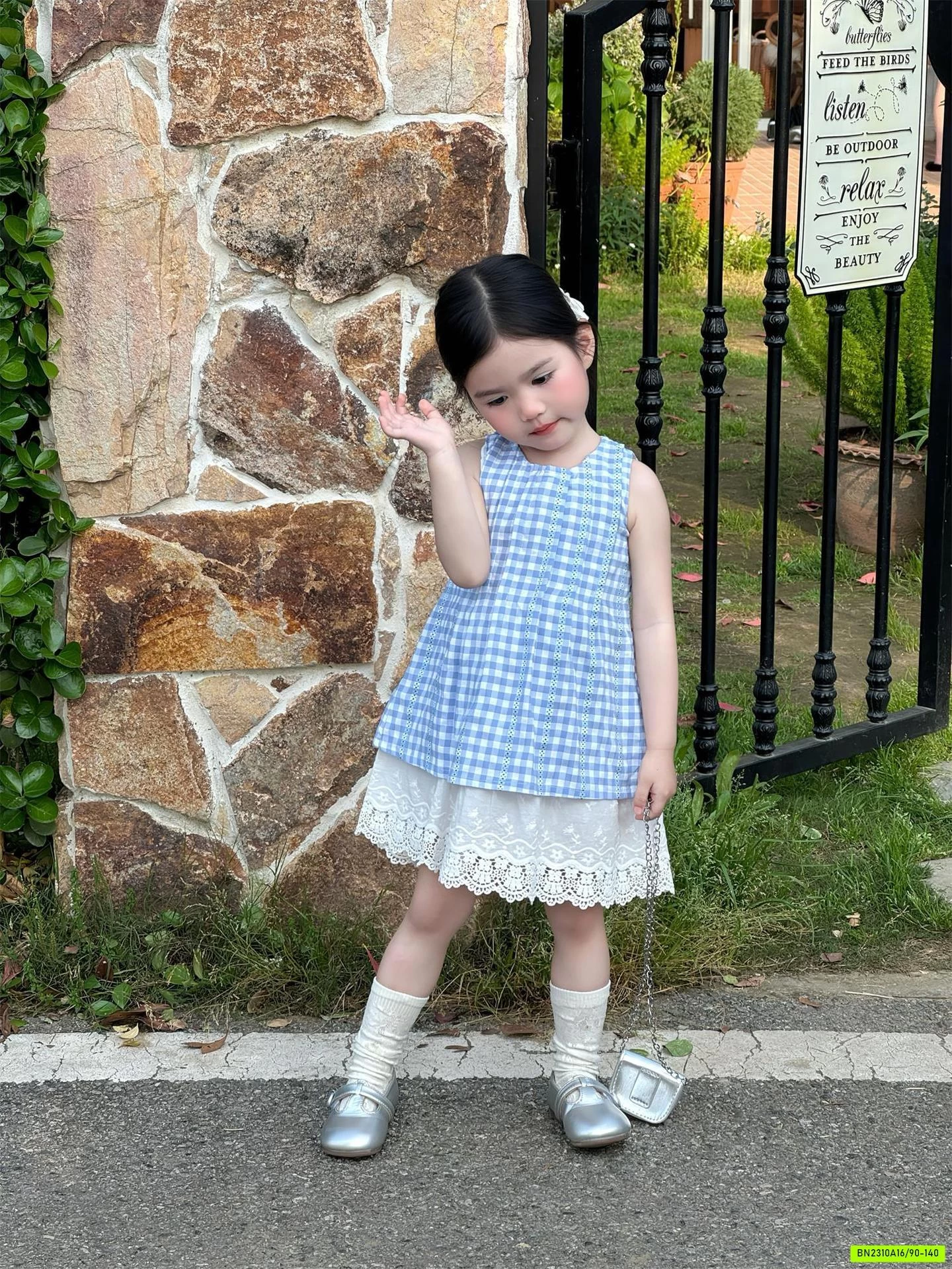 ĐẦM CARO PHỐI REN GIẢ 2 LỚP