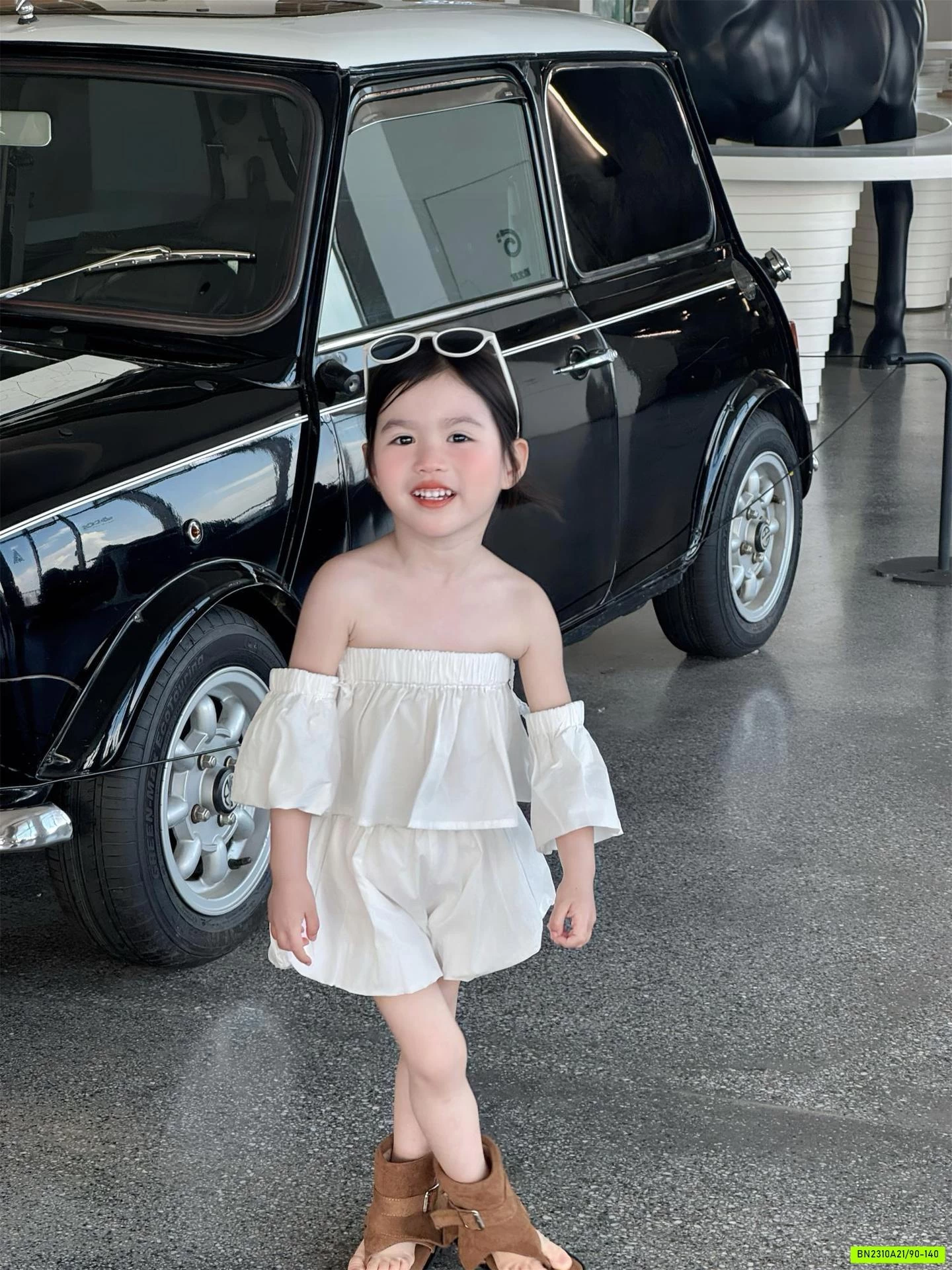 SÉT CROPTOP QUẦN BÍ TRỄ VAI