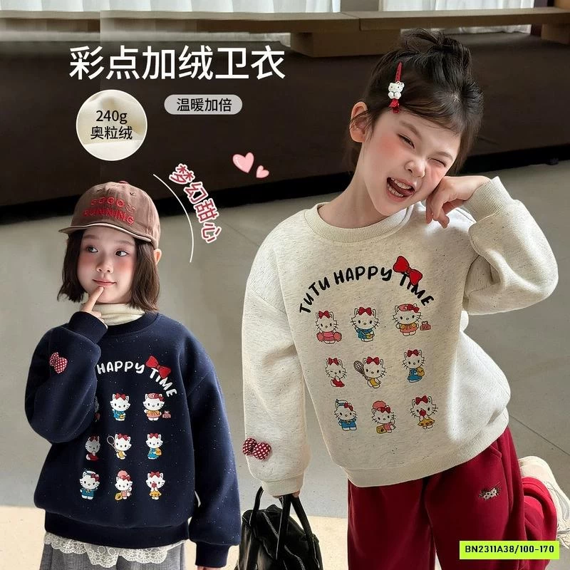 ÁO NỈ KITTY LÓT NHUNG