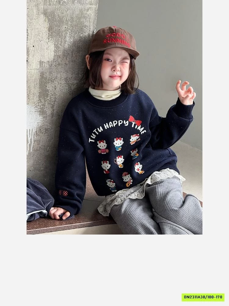 ÁO NỈ KITTY LÓT NHUNG