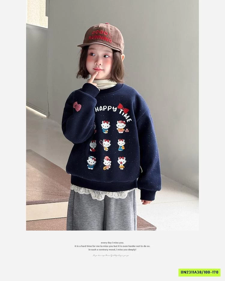 ÁO NỈ KITTY LÓT NHUNG