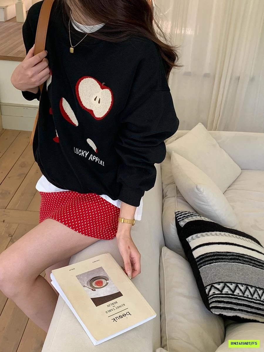 ÁO NỈ THÊU TÁO 3TH MORNING