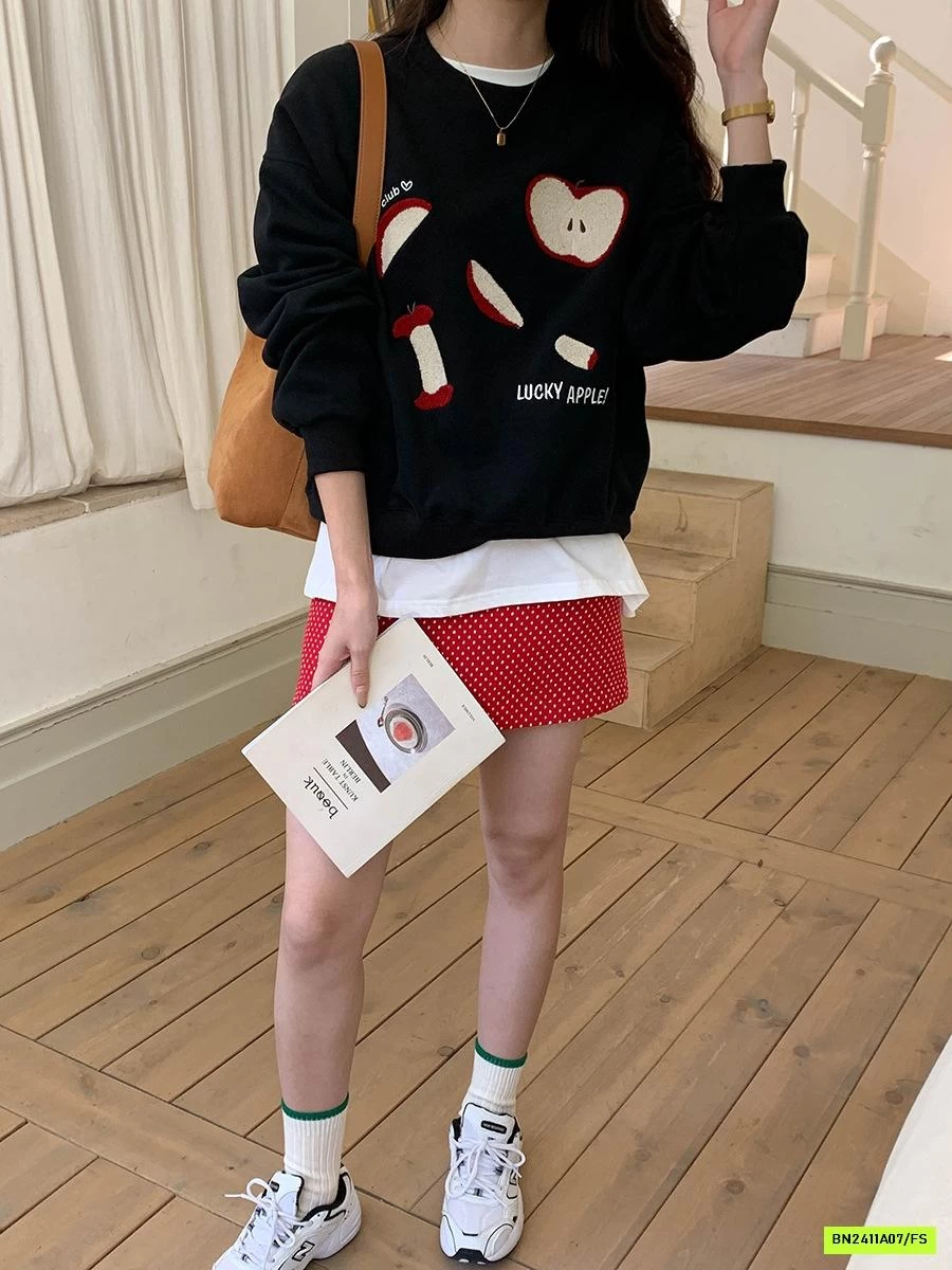 ÁO NỈ THÊU TÁO 3TH MORNING