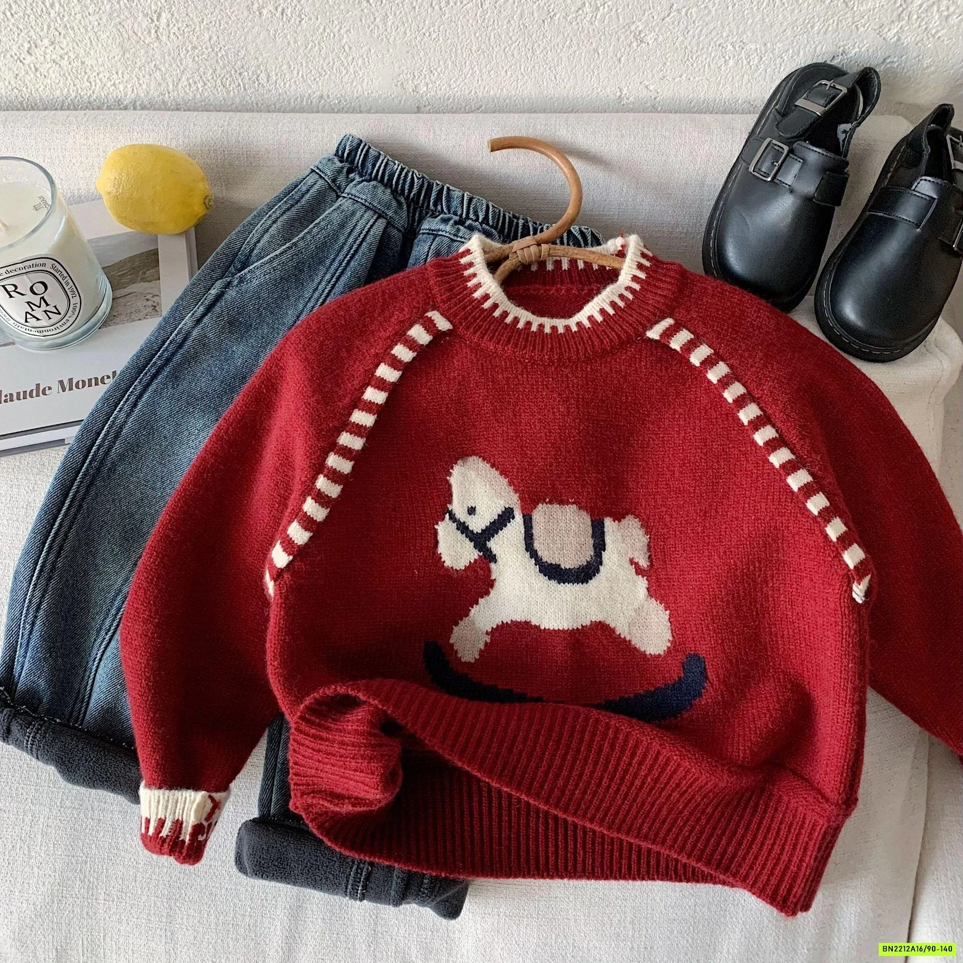 ÁO LEN ĐỎ NGỰA