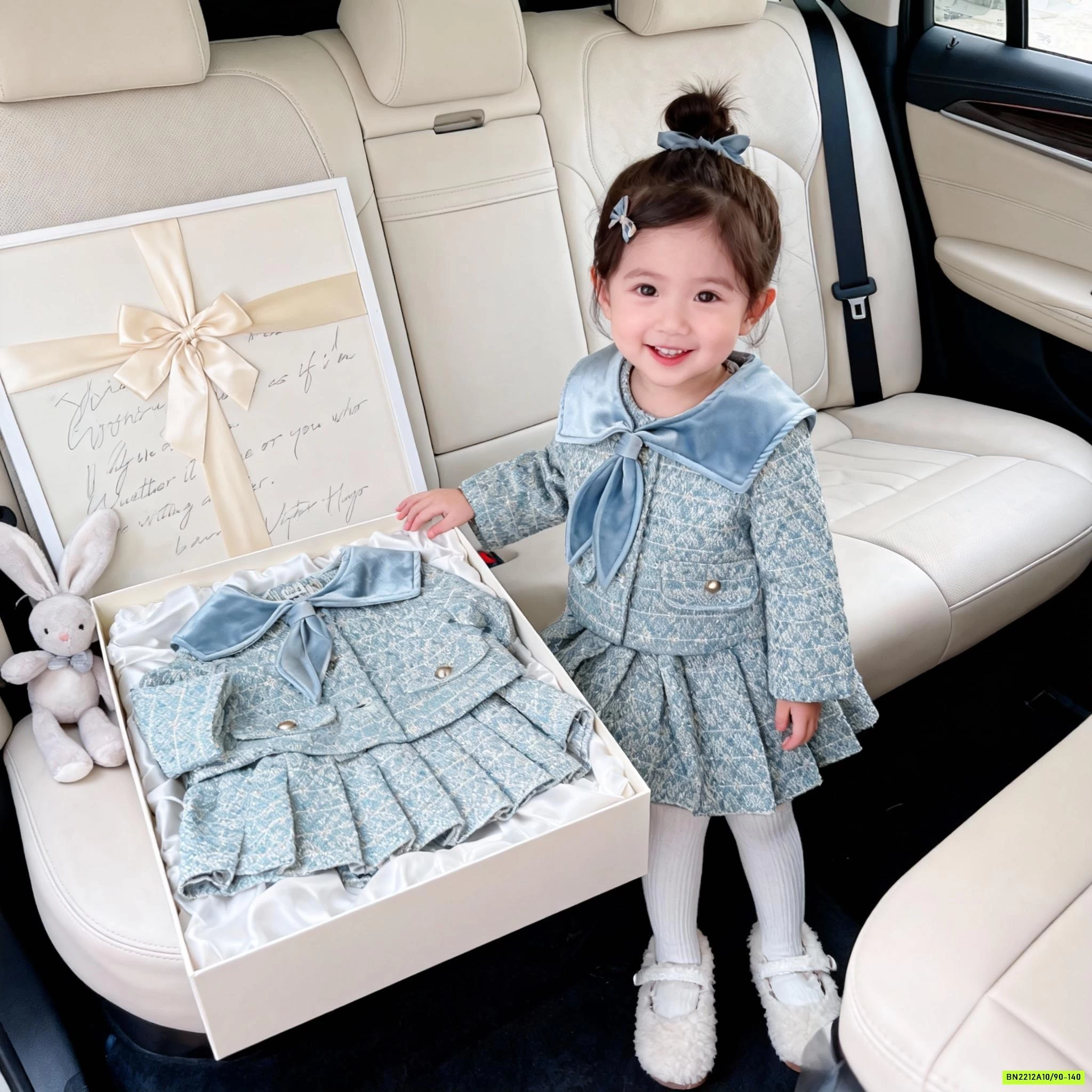 SÉT VÁY DẠ XANH XẾP LY THỦY THỦ