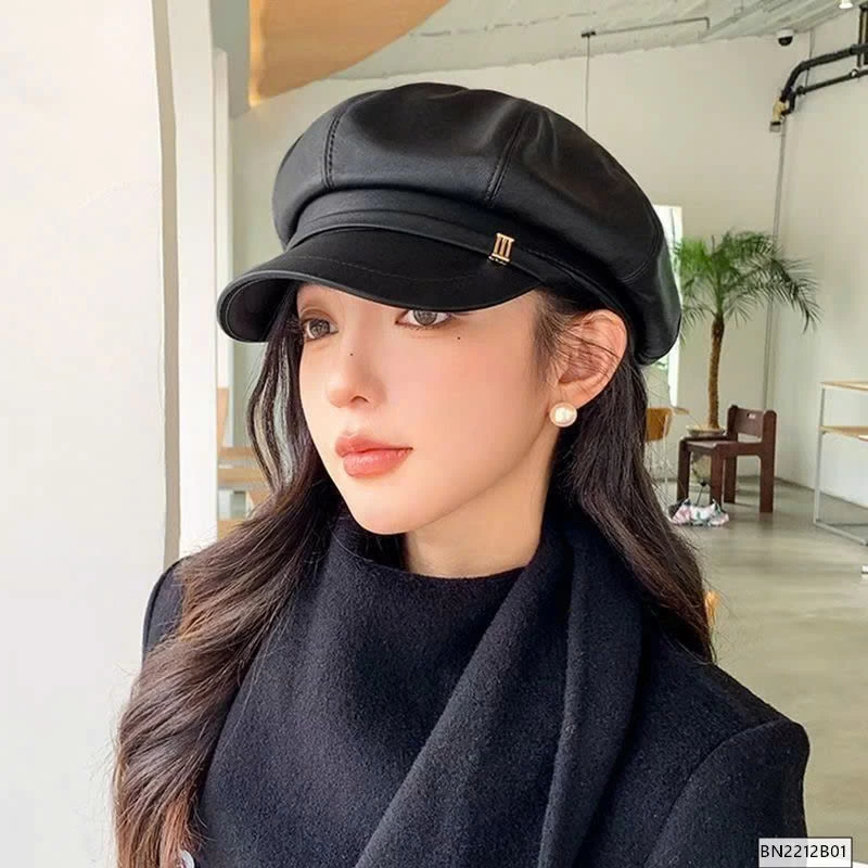 MŨ BERET DA FORM CỨNG