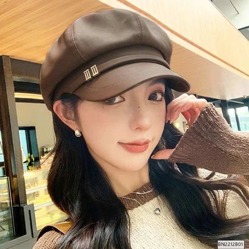 MŨ BERET DA FORM CỨNG