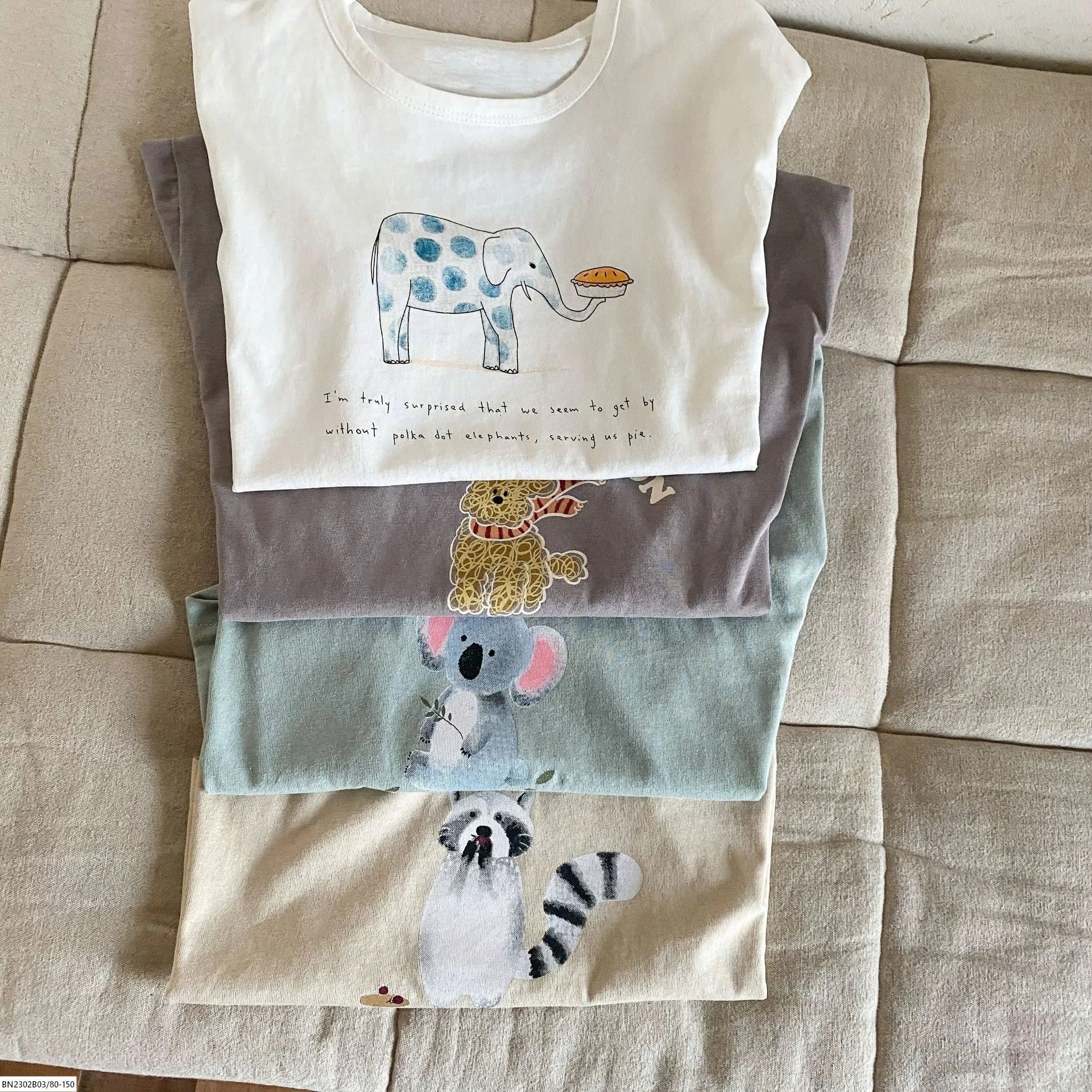 ÁO THUN HÈ HOẠT HÌNH BASIC