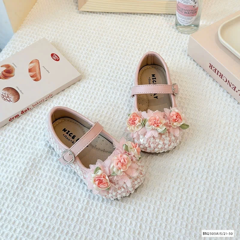 GIÀY BÚP BÊ HOA NỔI QUAI DÁN