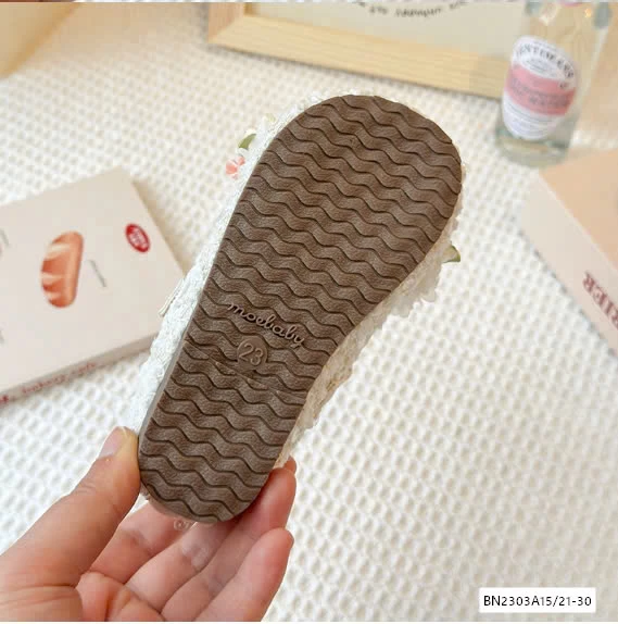 GIÀY BÚP BÊ HOA NỔI QUAI DÁN