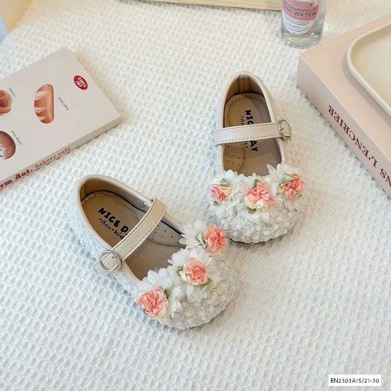 GIÀY BÚP BÊ HOA NỔI QUAI DÁN