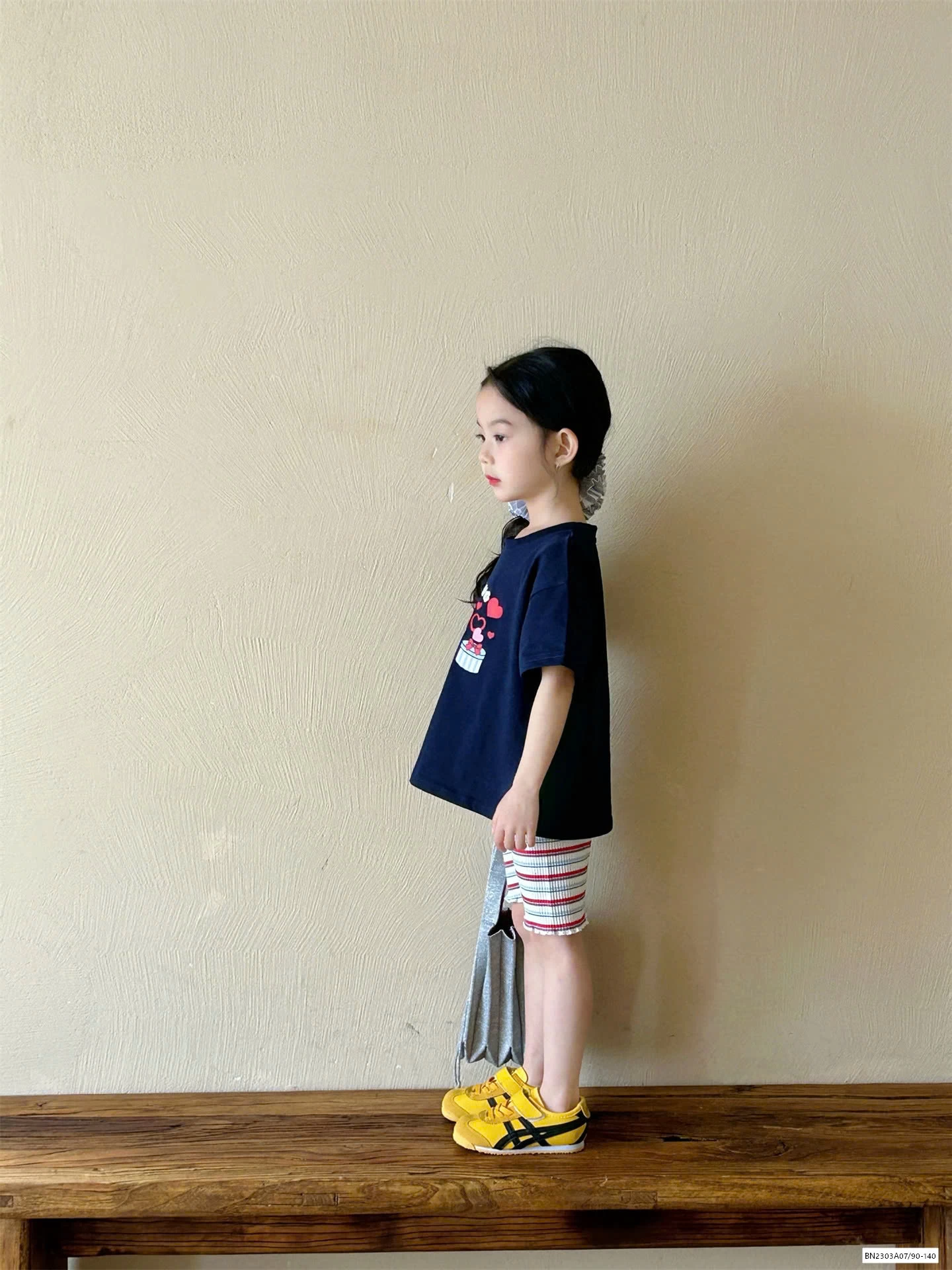 ÁO KITTY MIX LEGGING KẺ