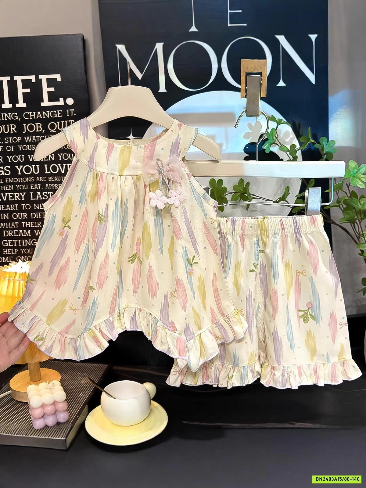 BỘ LANH CỔ YẾM HỌA TIẾT XINH XẮN