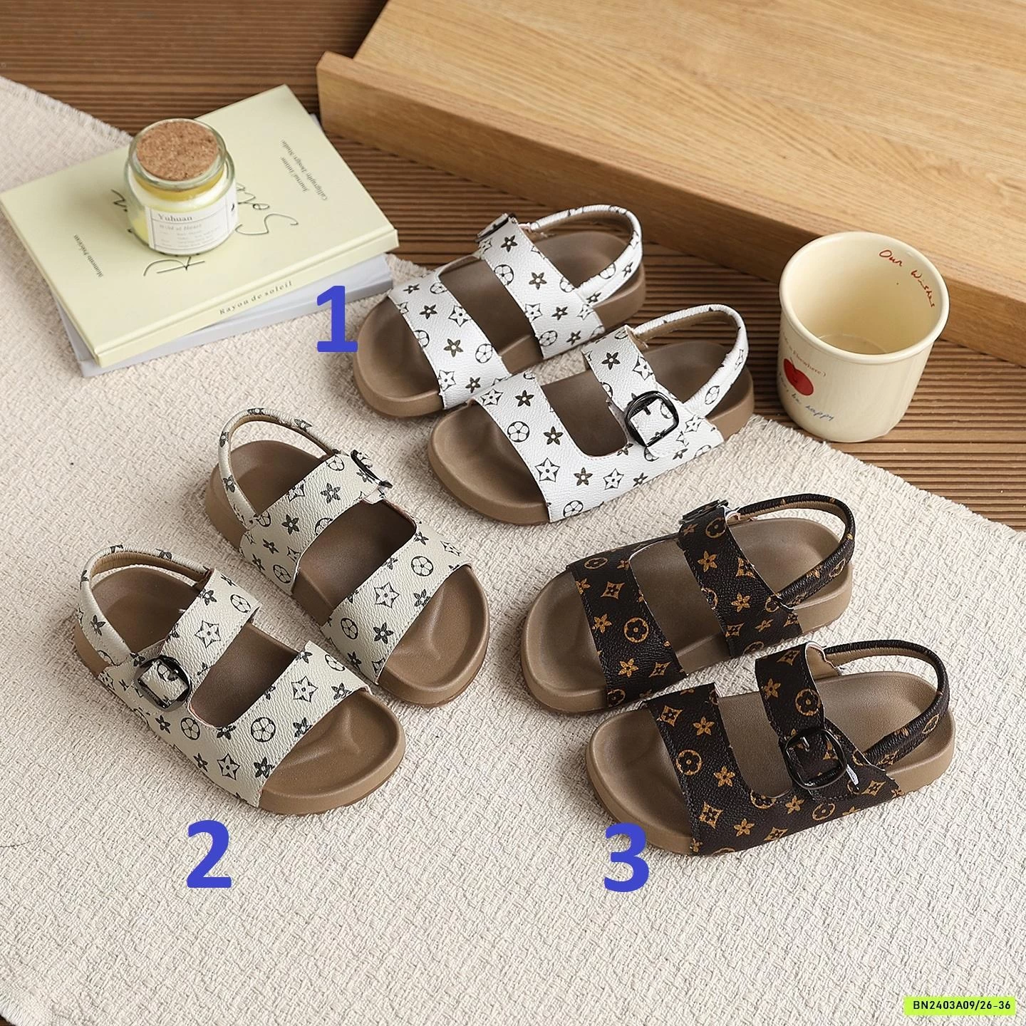 SANDAL QUAI HỌA TIẾT