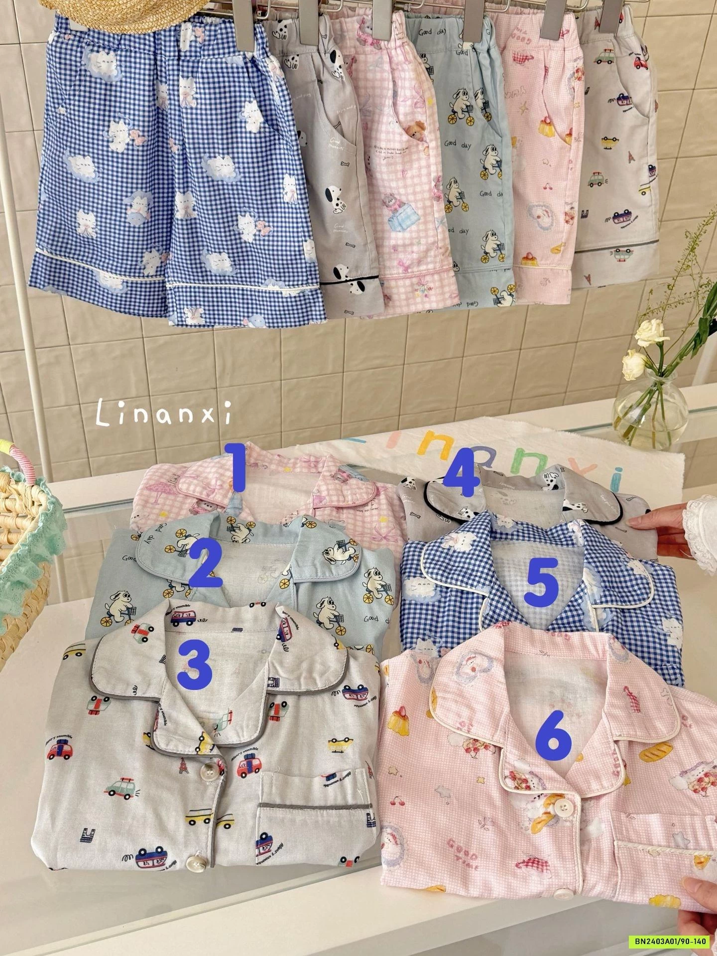 PIZAMA THÔ ĐŨI DỄ THƯƠNG LINANXI