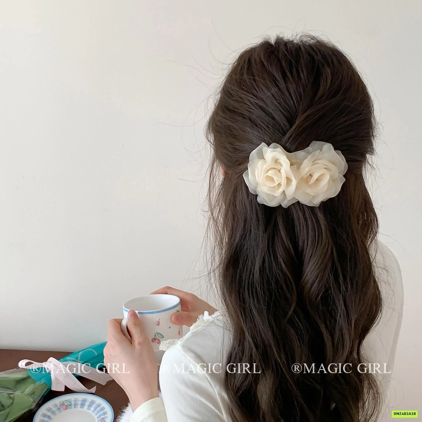 CÀI TÓC HOA HỒNG