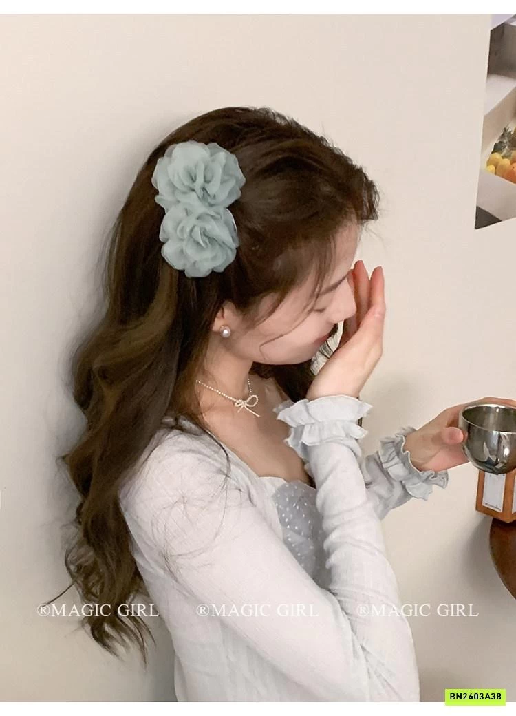 CÀI TÓC HOA HỒNG