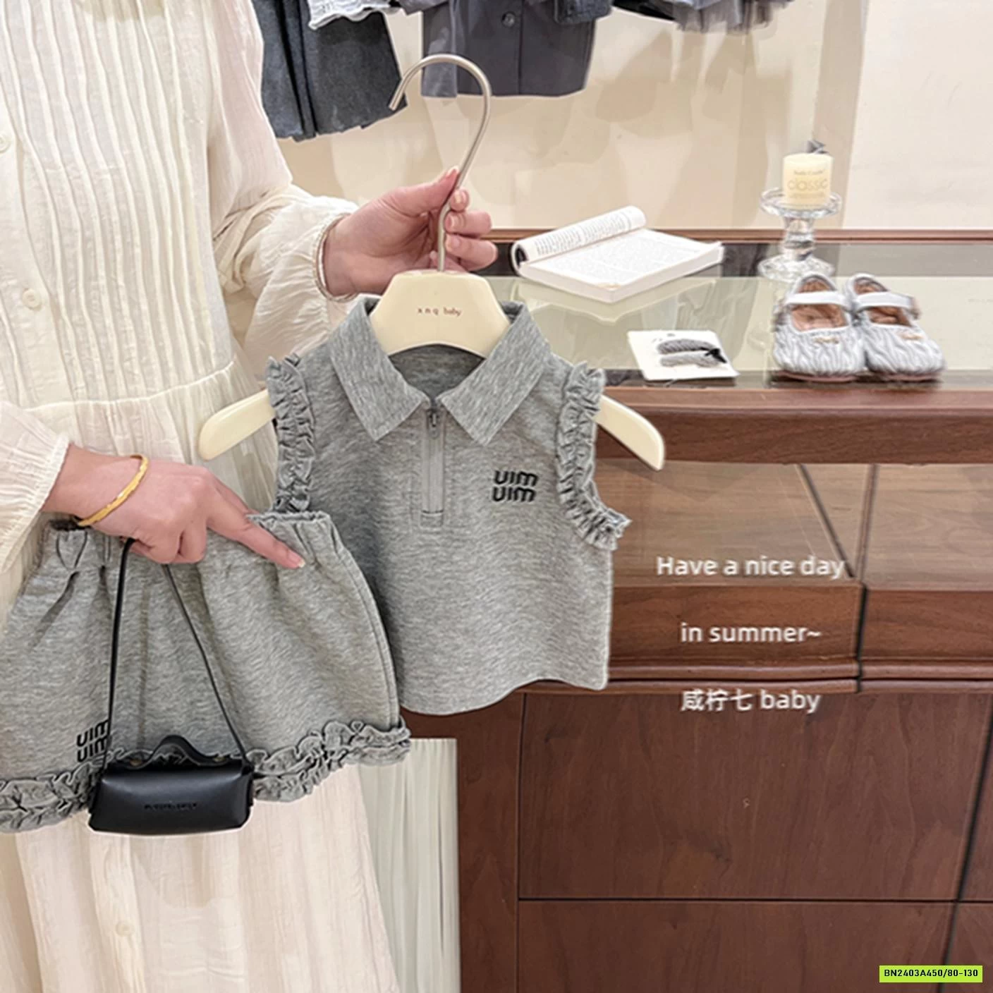 SÉT VÁY XÁM VIỀN BÈO TBABY