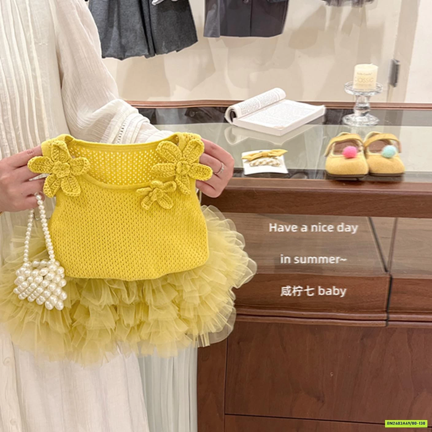 SÉT VÁY TUTU MONTOGHI VÀNG TBABY