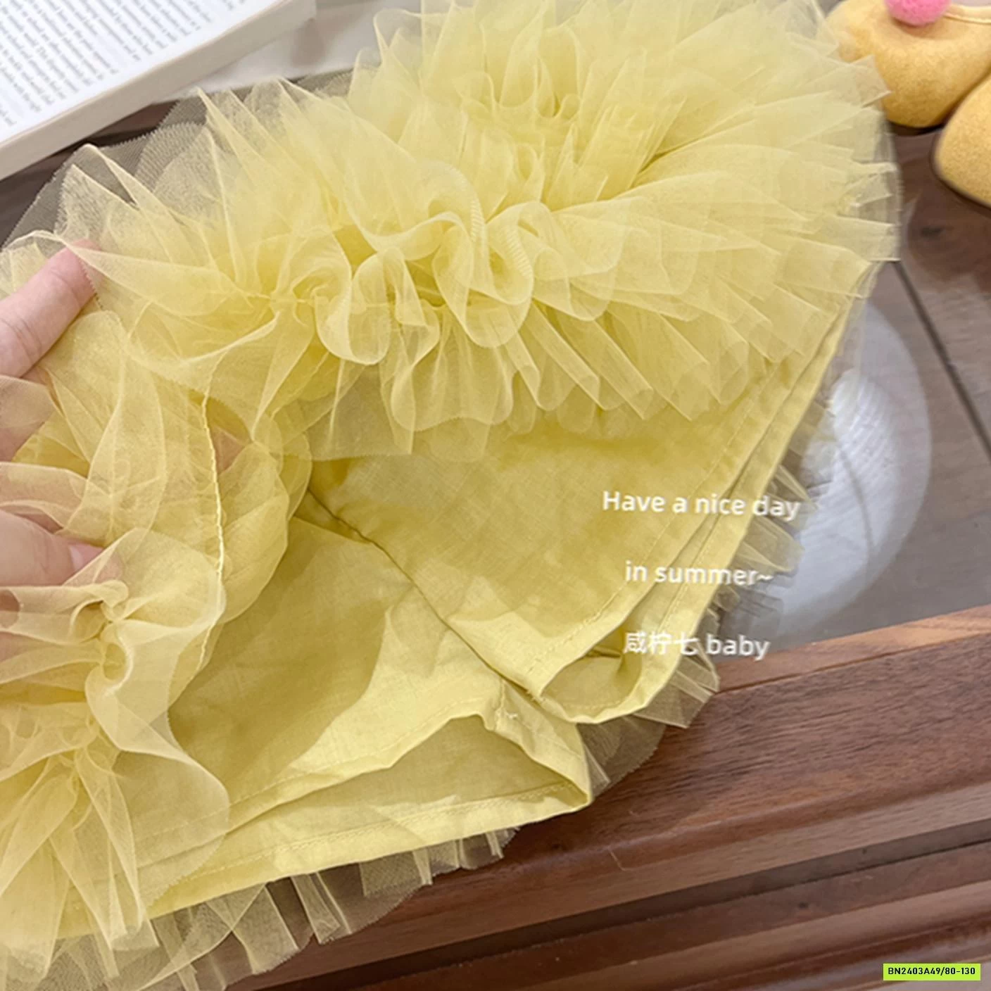 SÉT VÁY TUTU MONTOGHI VÀNG TBABY