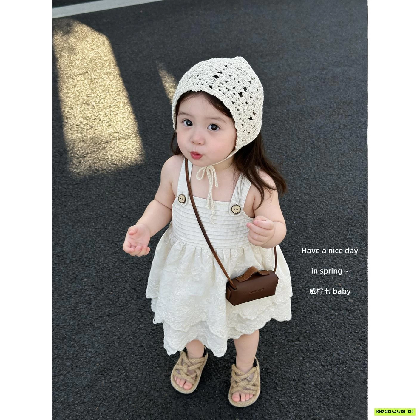 ĐẦM 2 DÂY MIX CARDIGAN TBABY