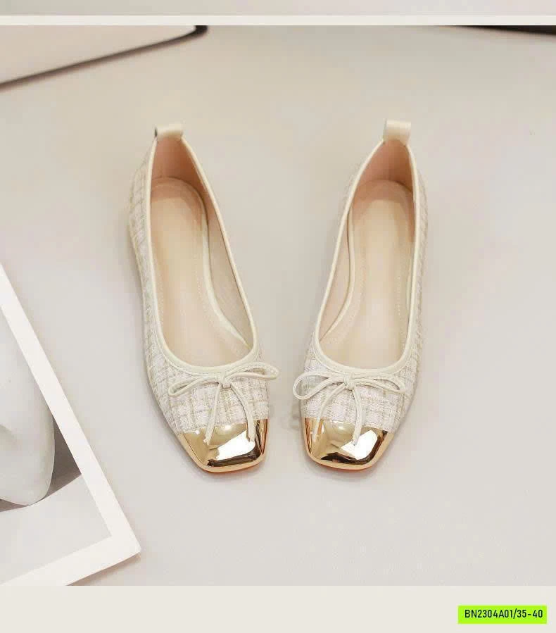 GIÀY BỆT TWEED SANG CHẢNH