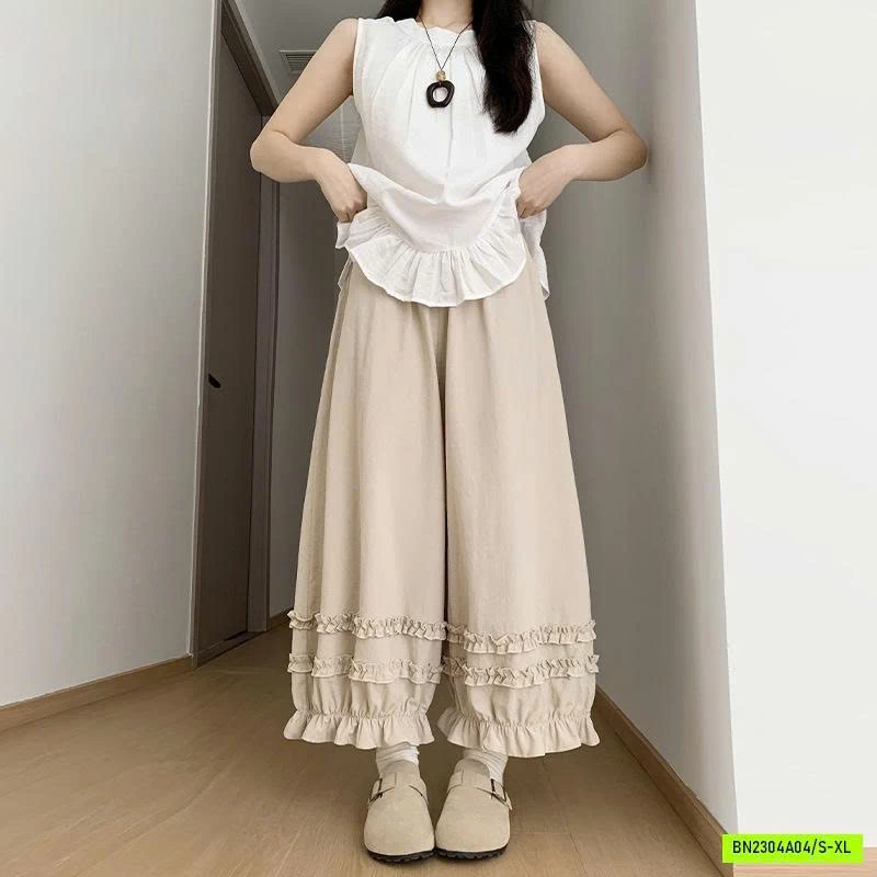 QUẦN BÍ ỐNG RỘNG VIỀN BÈO