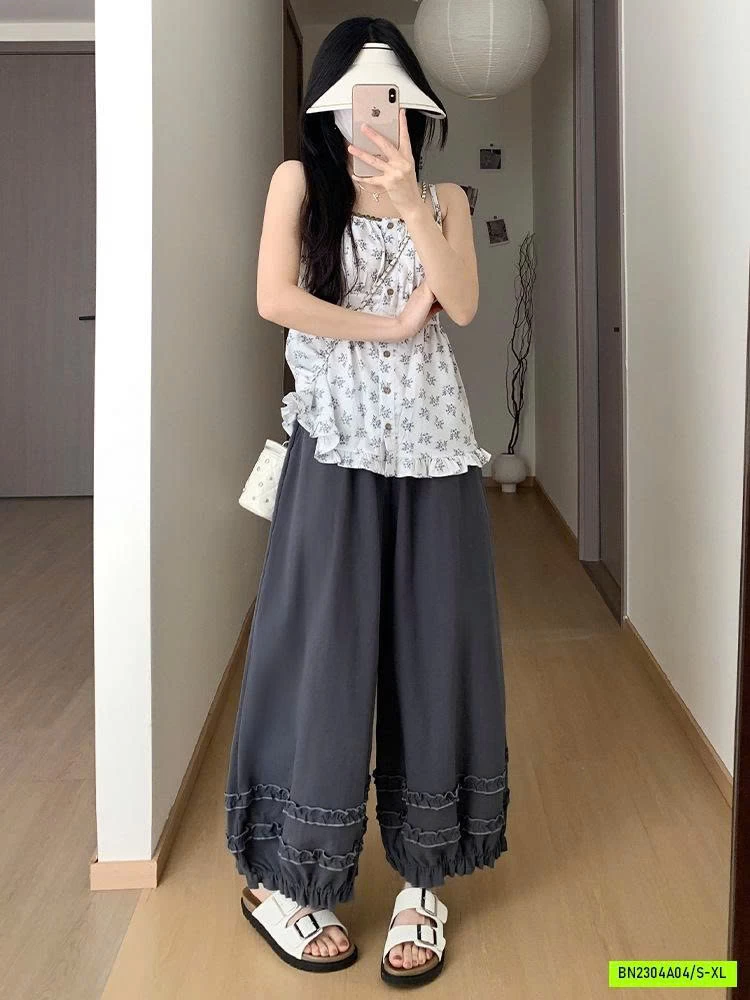 QUẦN BÍ ỐNG RỘNG VIỀN BÈO