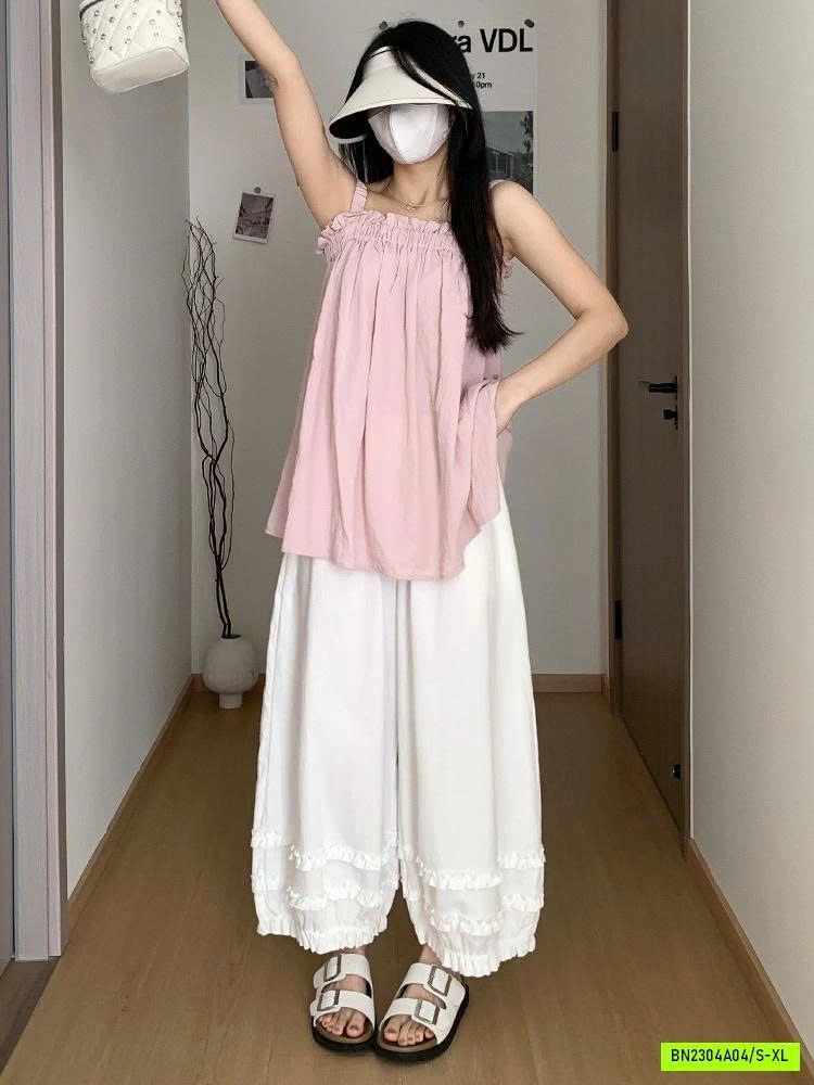 QUẦN BÍ ỐNG RỘNG VIỀN BÈO