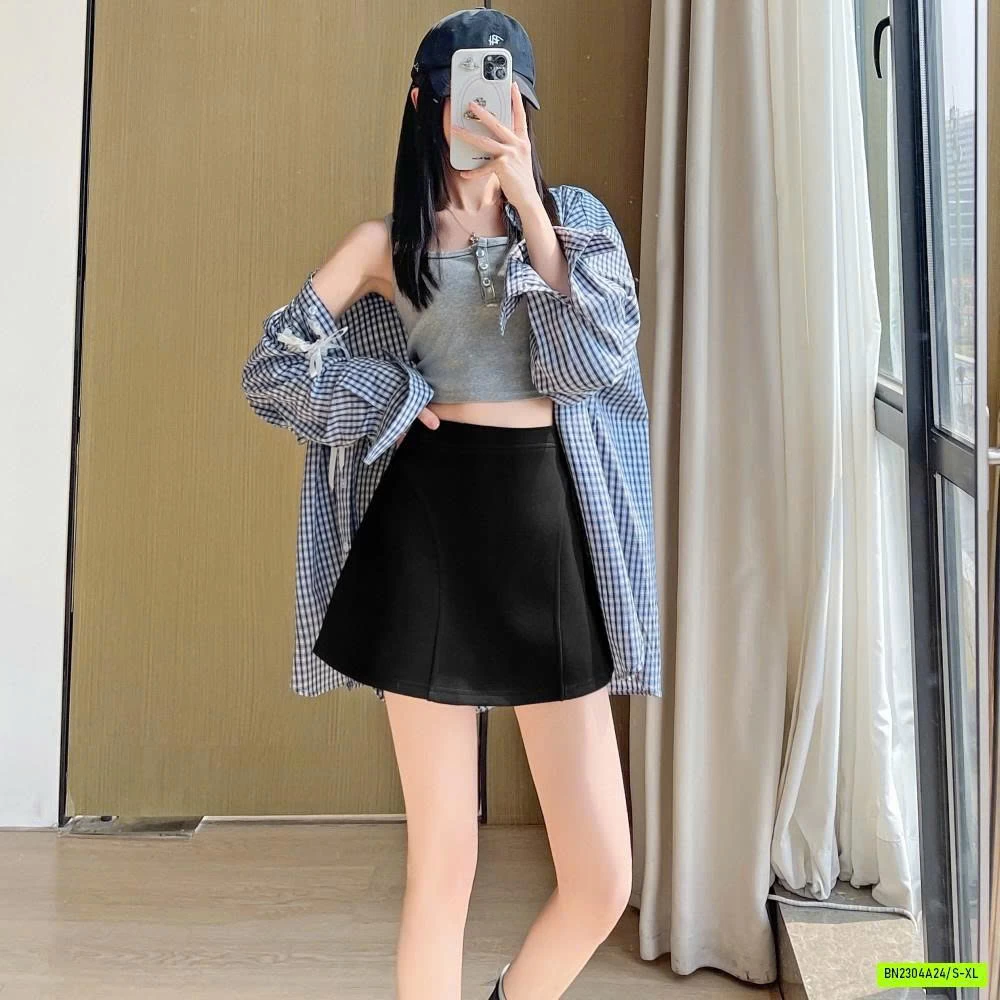 CHÂN VÁY COTTON CHỮ A