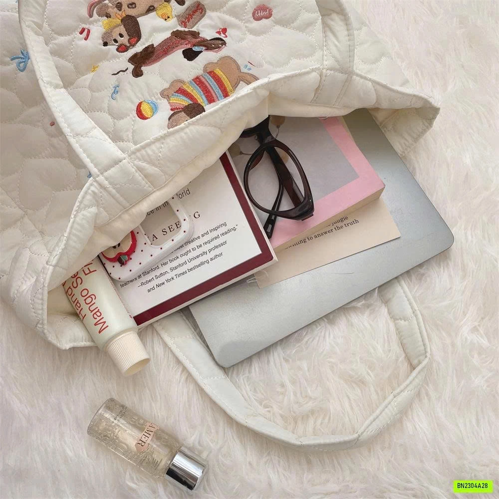 TÚI TRẦN BÔNG THÊU CÚN