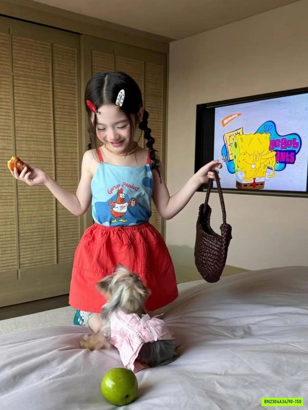 ÁO 2 DÂY GÀ CON MIX CV GIÓ