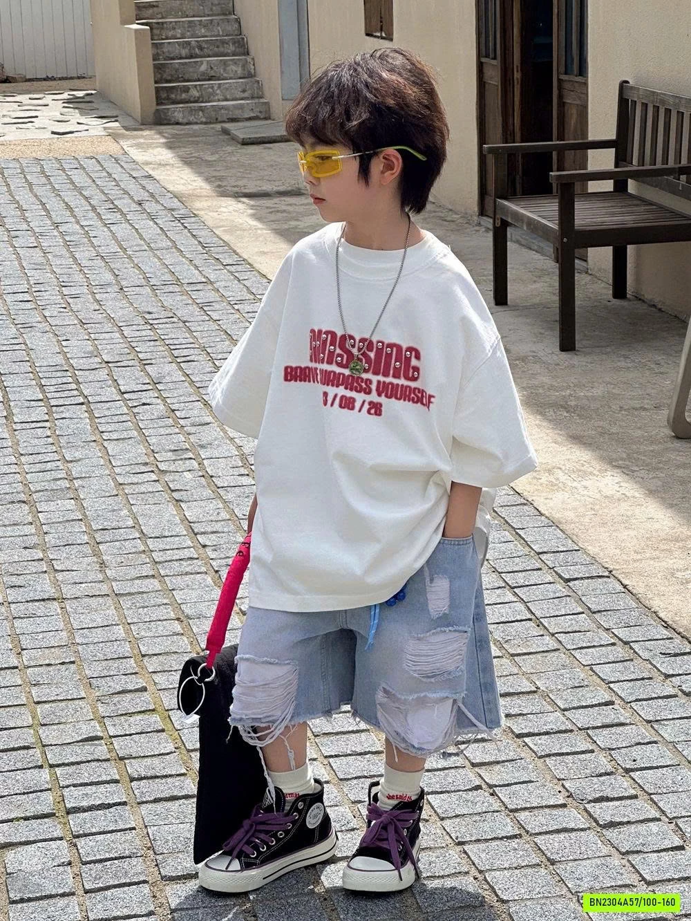 SHORT JEANS RÁCH CÁ TÍNH AFTE