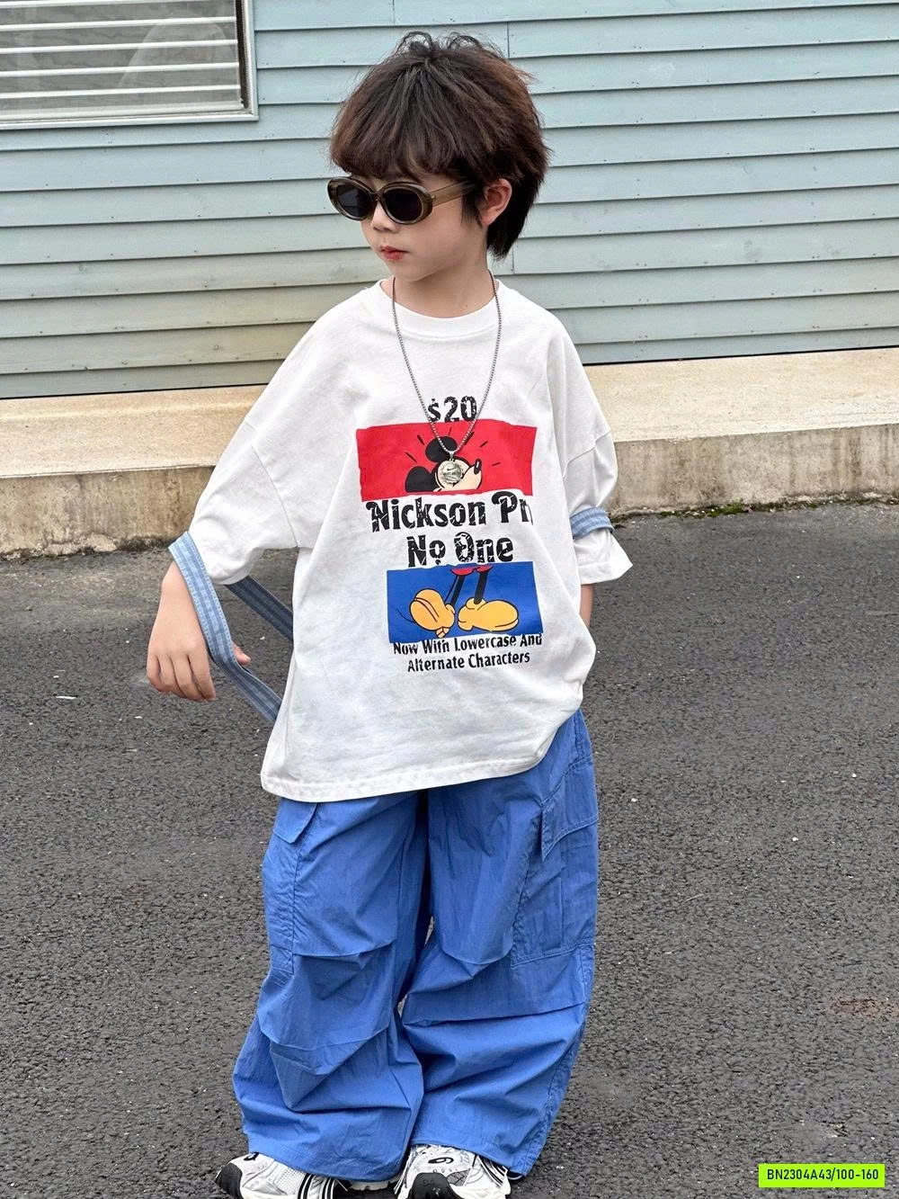 SÉT ÁO MICKEY MIX QUẦN GIÓ COBAN AFTE