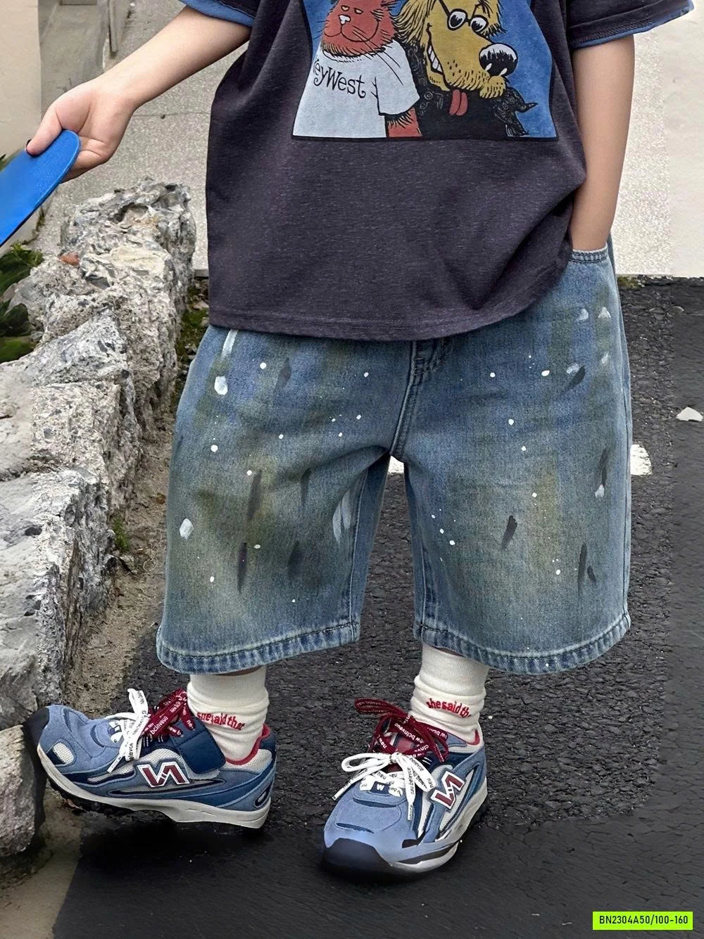 ÁO THUN IN HÌNH MIX SHORT VẢY SƠN AFTE