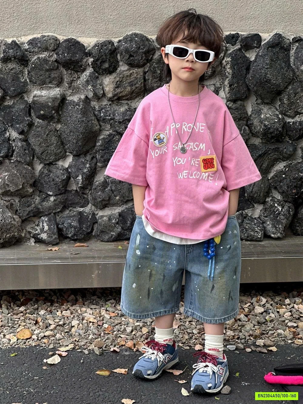 ÁO THUN IN HÌNH MIX SHORT VẢY SƠN AFTE