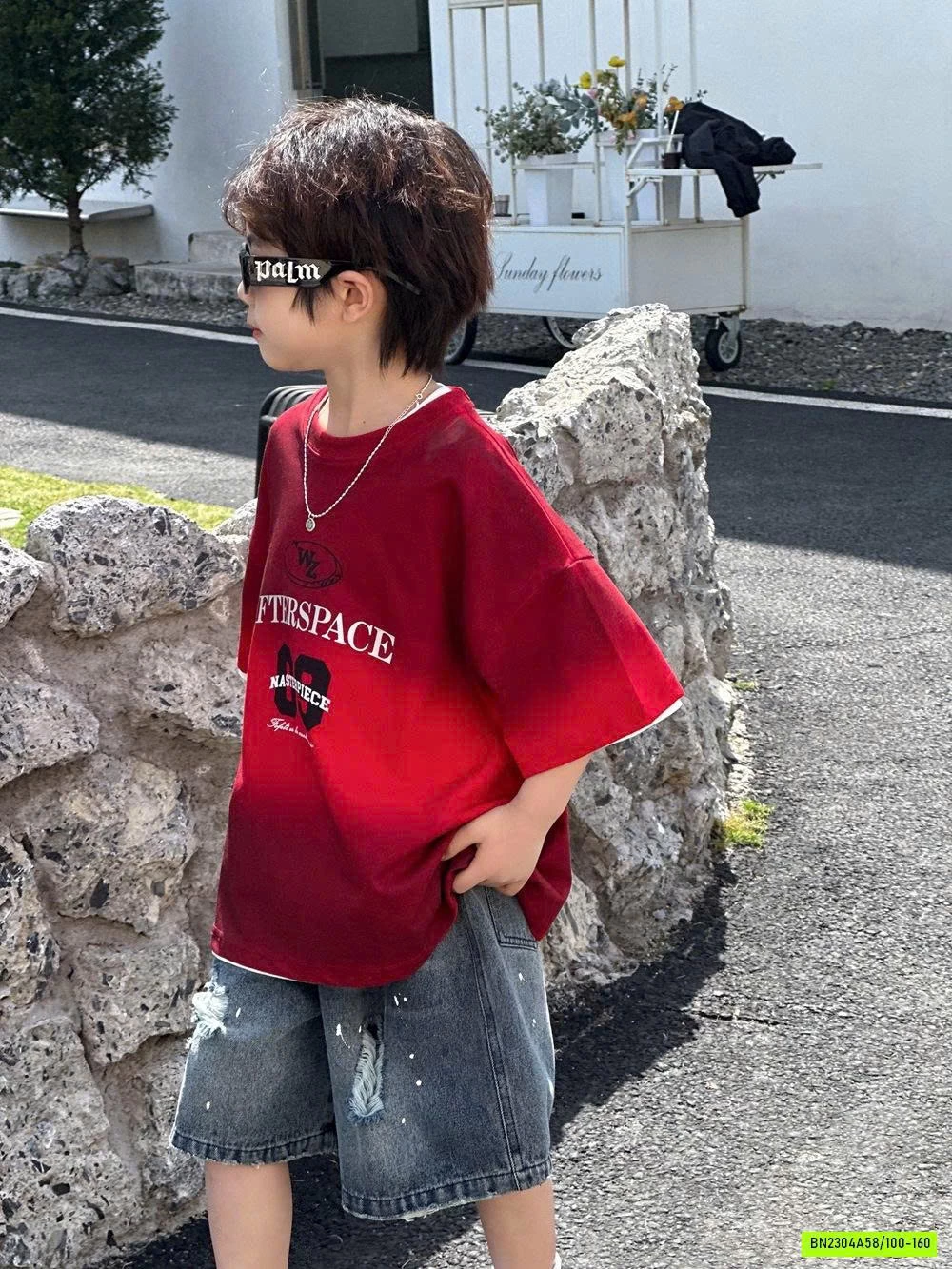 ÁO THUN ĐỎ LOANG SỐ 09 AFTE