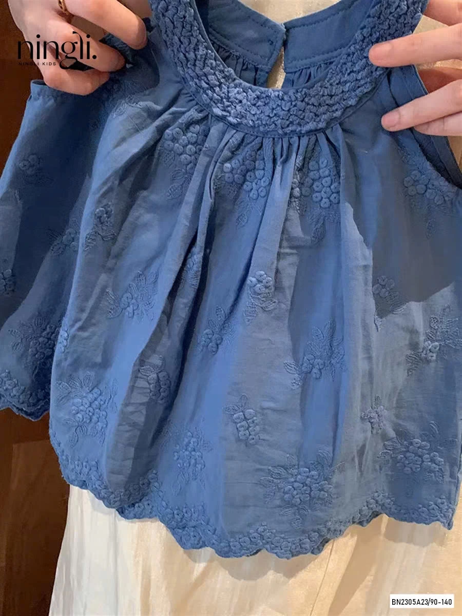 SÉT ÁO CỔ YẾM QUẦN SUÔNG TRẮNG