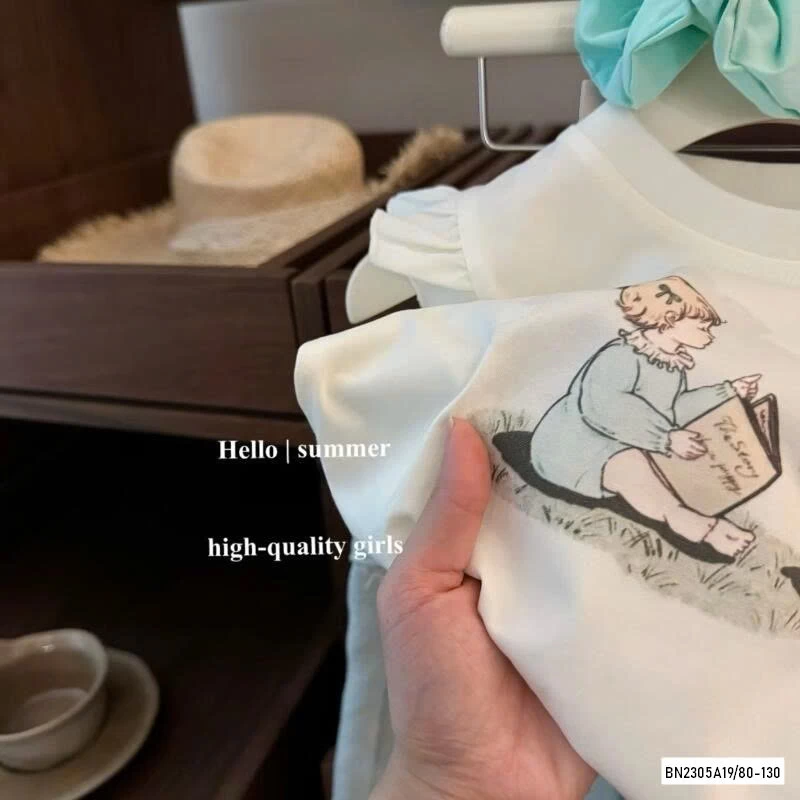 SÉT ÁO CÁNH TIÊN MIX QUẦN BOOM NƠ