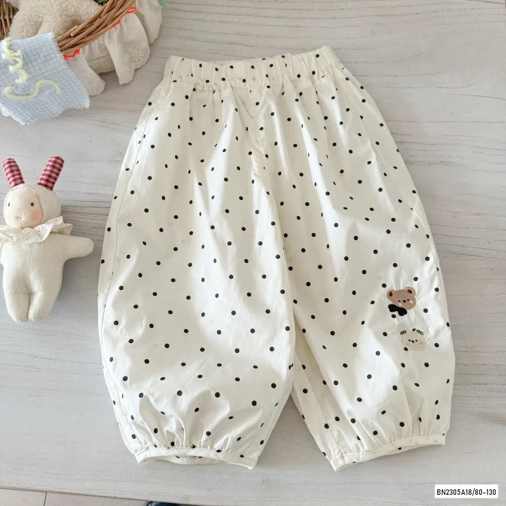 SÉT ÁO GẤU MIX QUẦN BOOM CHẤM BI