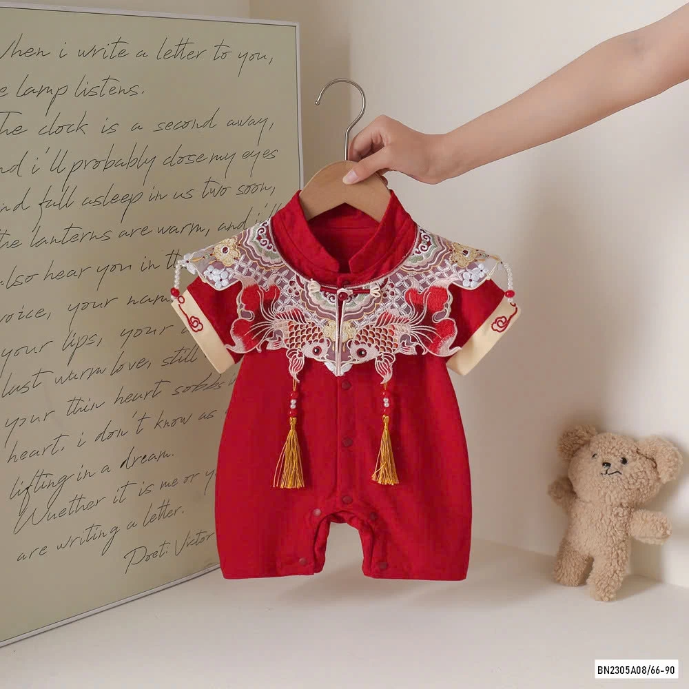 BODY ĐỎ THÊU CÁ CHÉP