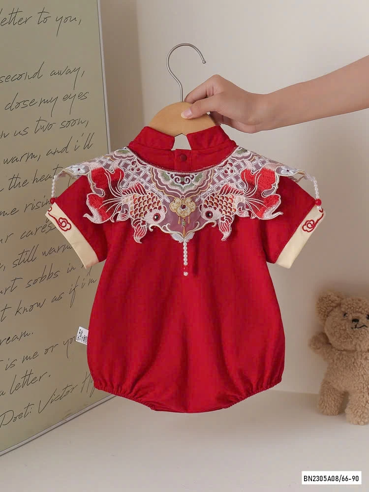 BODY ĐỎ THÊU CÁ CHÉP