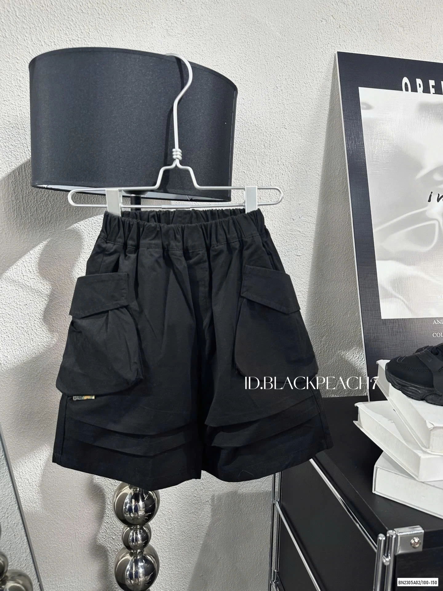 ÁO XANH MIX SHORT ĐEN TÚI HỘP